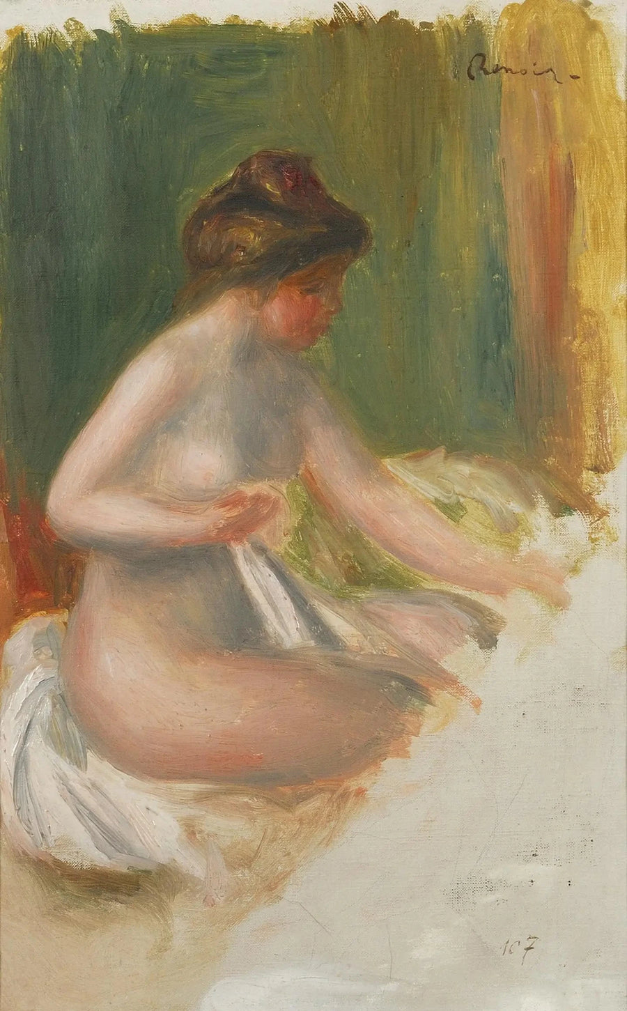 Nu zittend - Pierre-Auguste Renoir