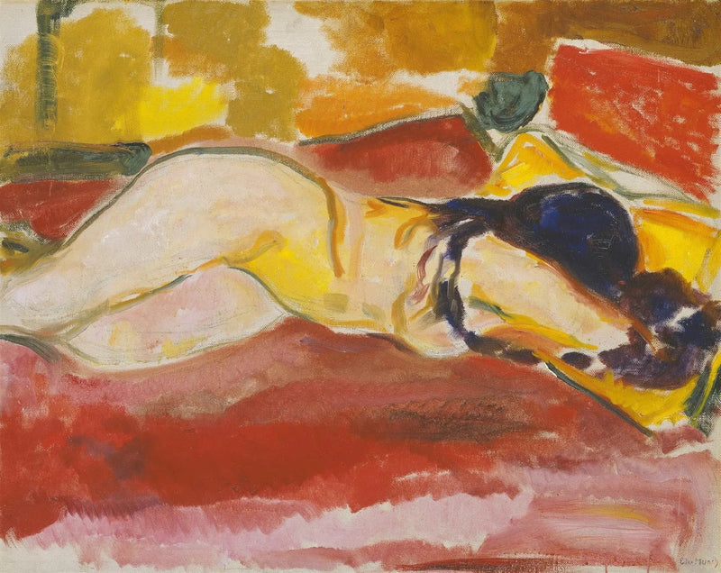 De liggende vrouw - Edvard Munch