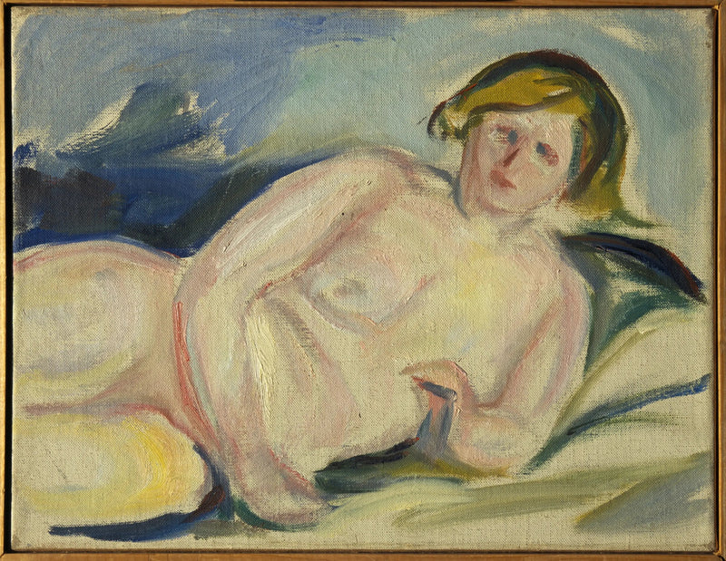 De liggende vrouw - Edvard Munch
