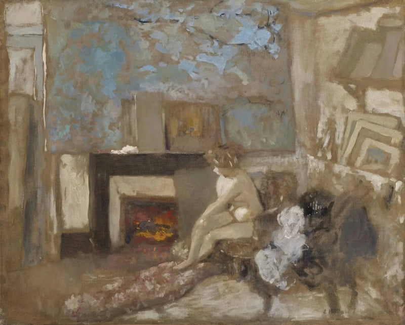 Nu in het appartement aan de Truffautstraat - Édouard Vuillard