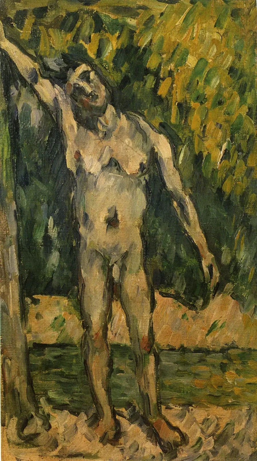 De jonge zwemmer - Paul Cézanne