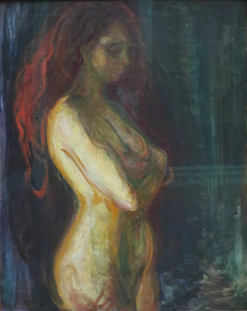 Nu de profiel naar rechts gedraaid - Edvard Munch