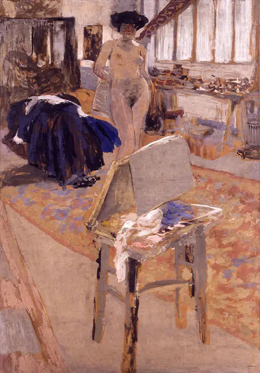 Nu staand in de werkplaats - Édouard Vuillard