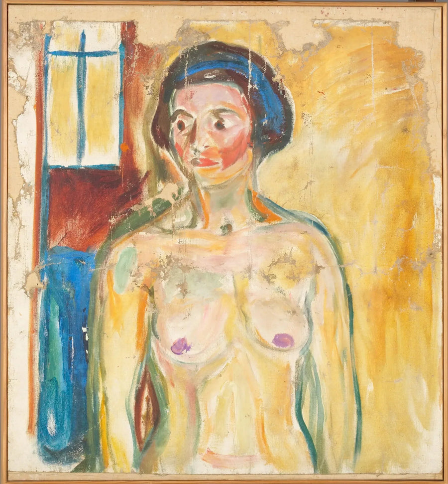 Nu staand: halfportret - Edvard Munch