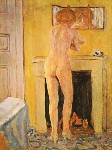 Nu voor de open haard - Pierre Bonnard