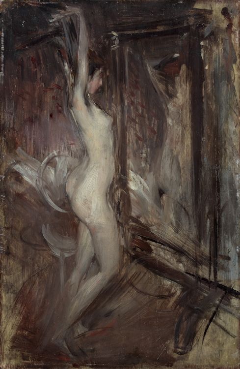 Nu devant un miroir - Giovanni Boldini - Alpha Reproduction