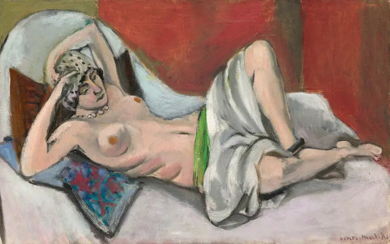 Nu uitgestrekte draping - Henri Matisse