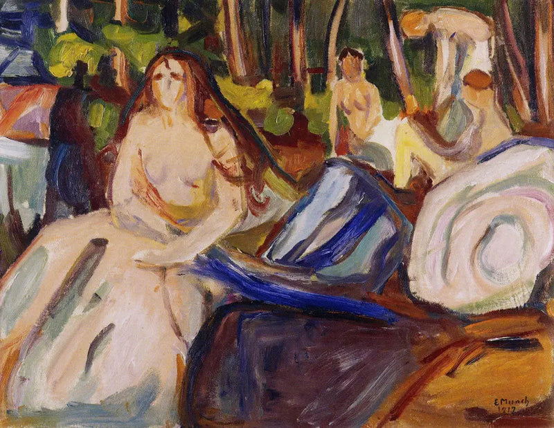 Nu in het bos - Edvard Munch