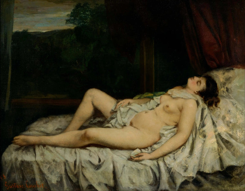 Nu slapend - Gustave Courbet