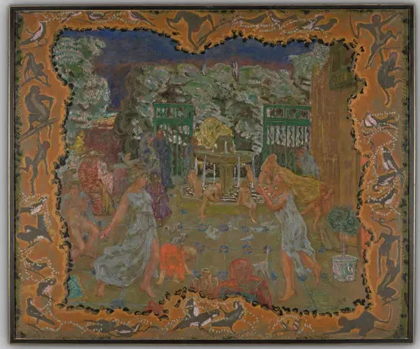 Nu roos, schaduw hoofd - Pierre Bonnard