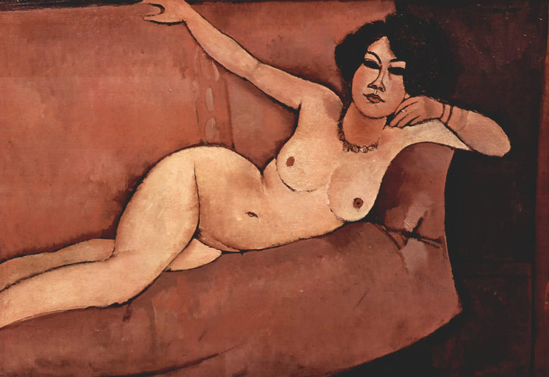 Nu op de bank - Amedeo Modigliani
