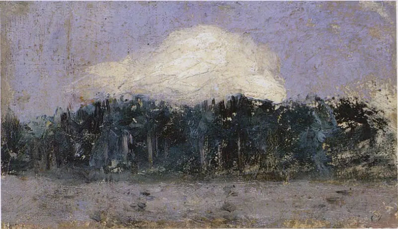 Witte wolk boven het bos - Édouard Vuillard