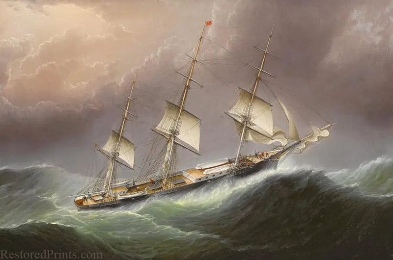 Vliegend wolk bij slecht weer - James E. Buttersworth
