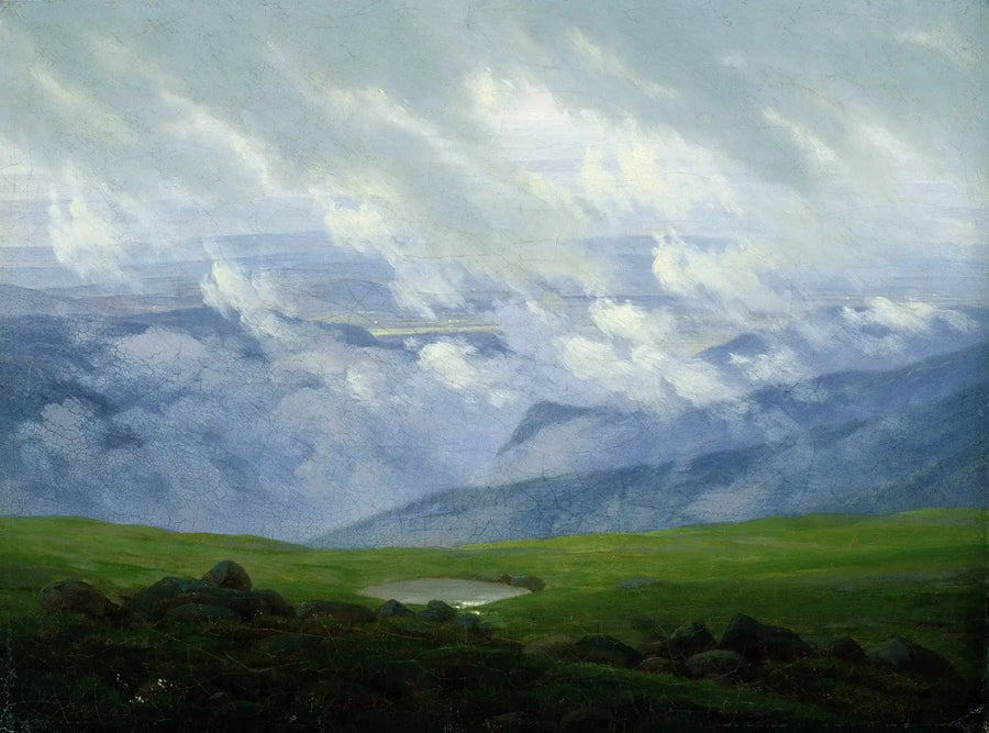 Beweging in de Wolken - Caspar David Friedrich