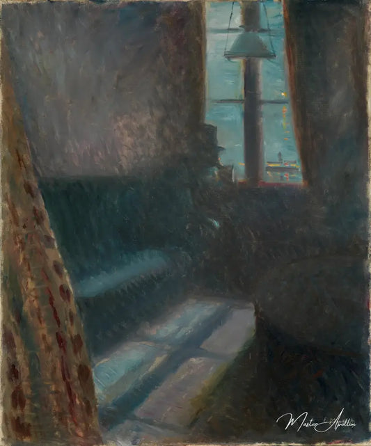 Nuit à Saint-Cloud - Edvard Munch - Reproductions de tableaux et peintures haut de gamme