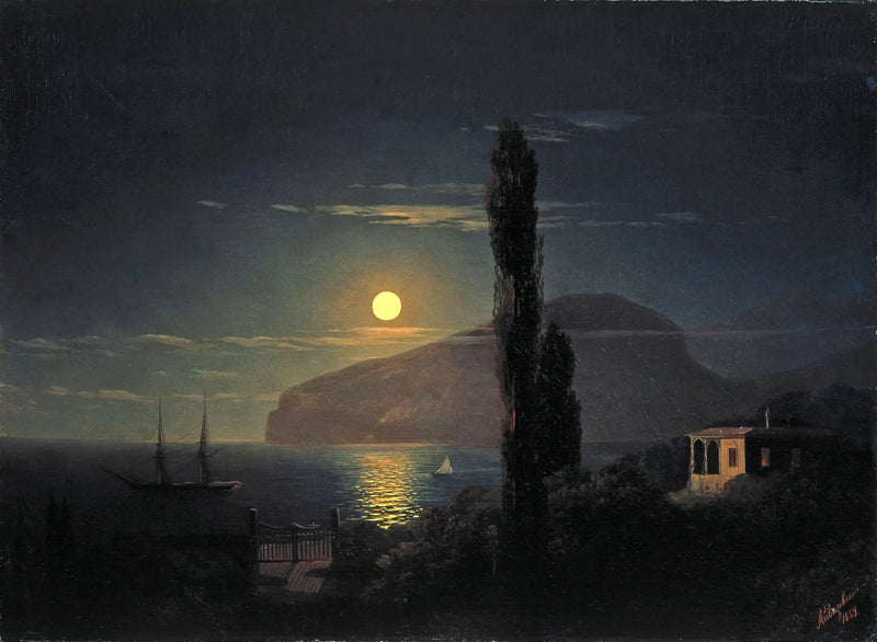 Nacht bij maanlicht in de Krim - Ivan Aivazovsky

Source:
Nuit au clair de lune en Crimée - Ivan Aïvazovski