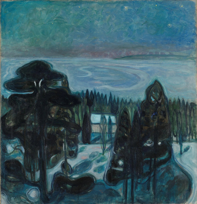 Witte nacht - Edvard Munch
