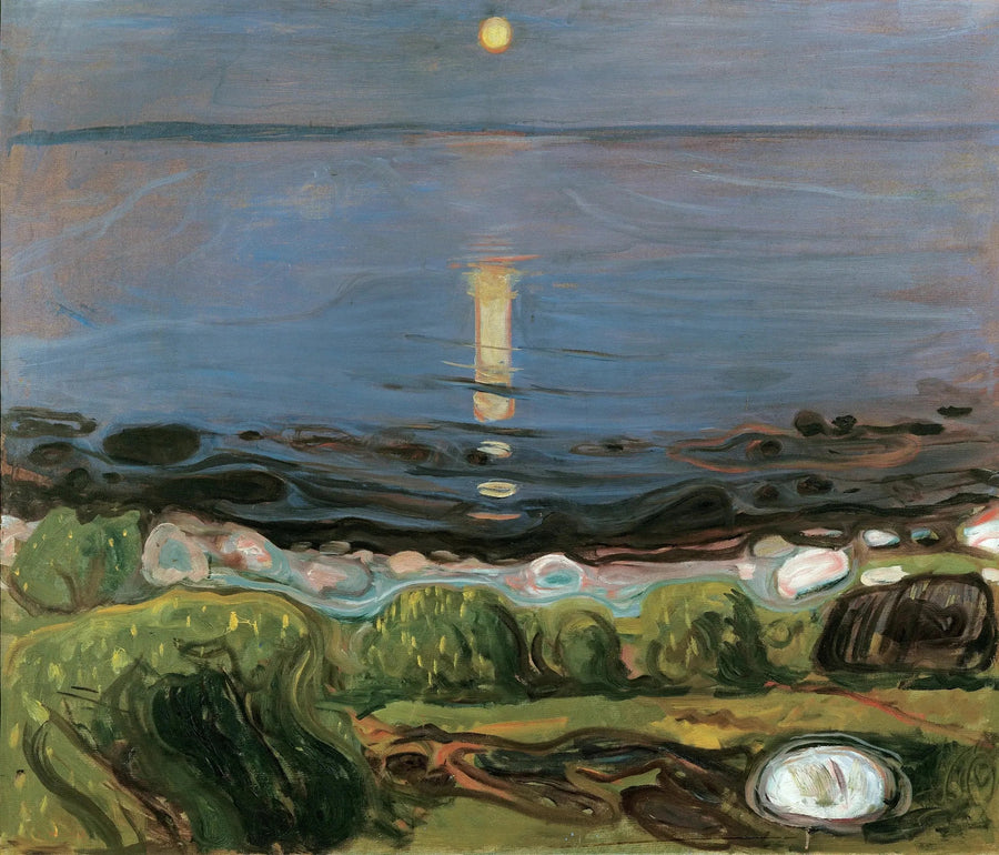 Zomeravond op het strand - Edvard Munch
