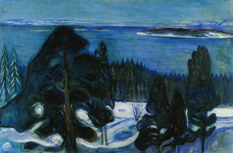 Winternacht - Edvard Munch