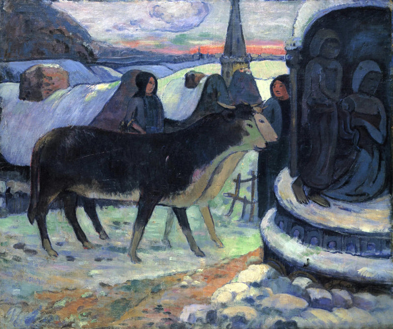 Kerstavond, De zegen van de runderen - Paul Gauguin