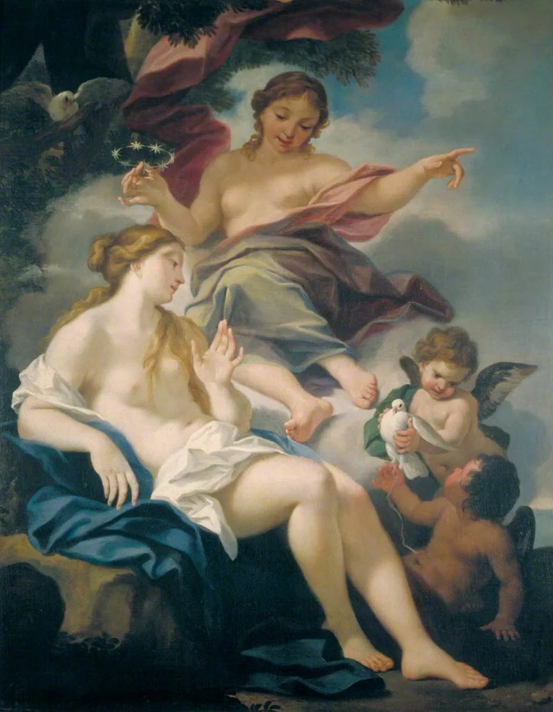 Nacht en ochtend - Luca Giordano