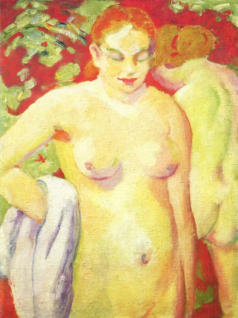 Naakt op cinaber - Franz Marc