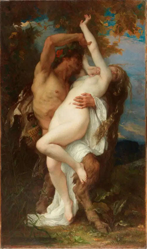 Ontvoerde nimf door een faun - Alexandre Cabanel

Source:
Nymphe enlevée par un faune - Alexandre Cabanel