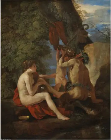 Nymphe en Satyr - Nicolas Poussin