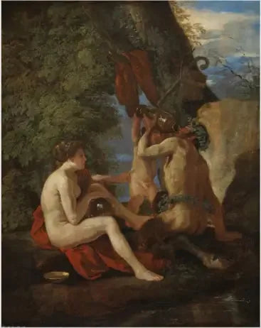 Nymphe en Satyr - Nicolas Poussin