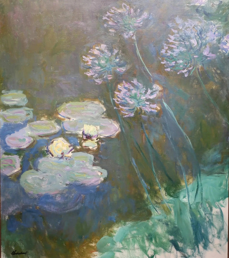Waterlelies en Agapanthus, Marmottan W1821 - Claude Monet