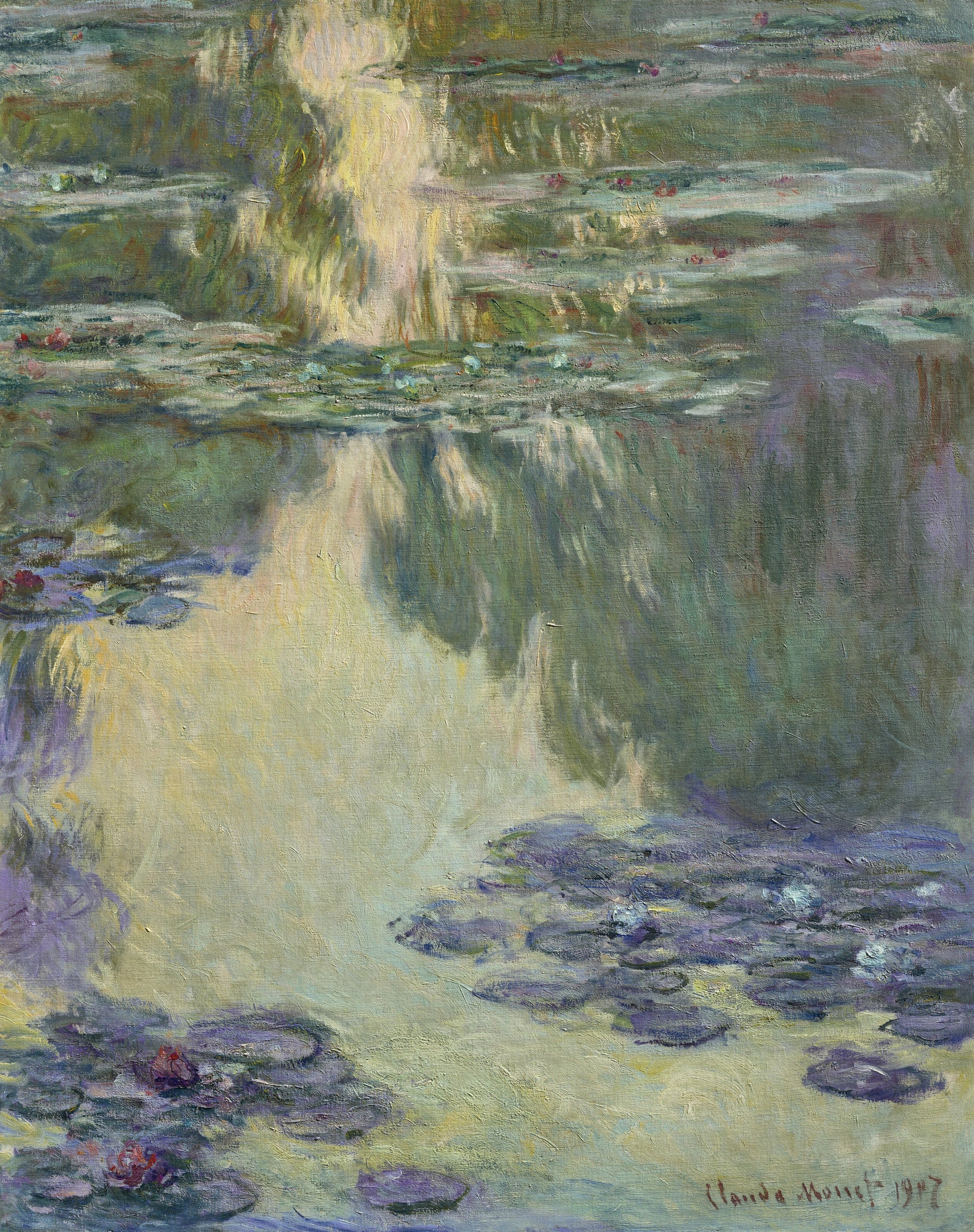 Nymphéas de Claude Monet, 1907 – Wildenstein 1706, ancienne collection du Kawamura Memorial DIC Museum of Art