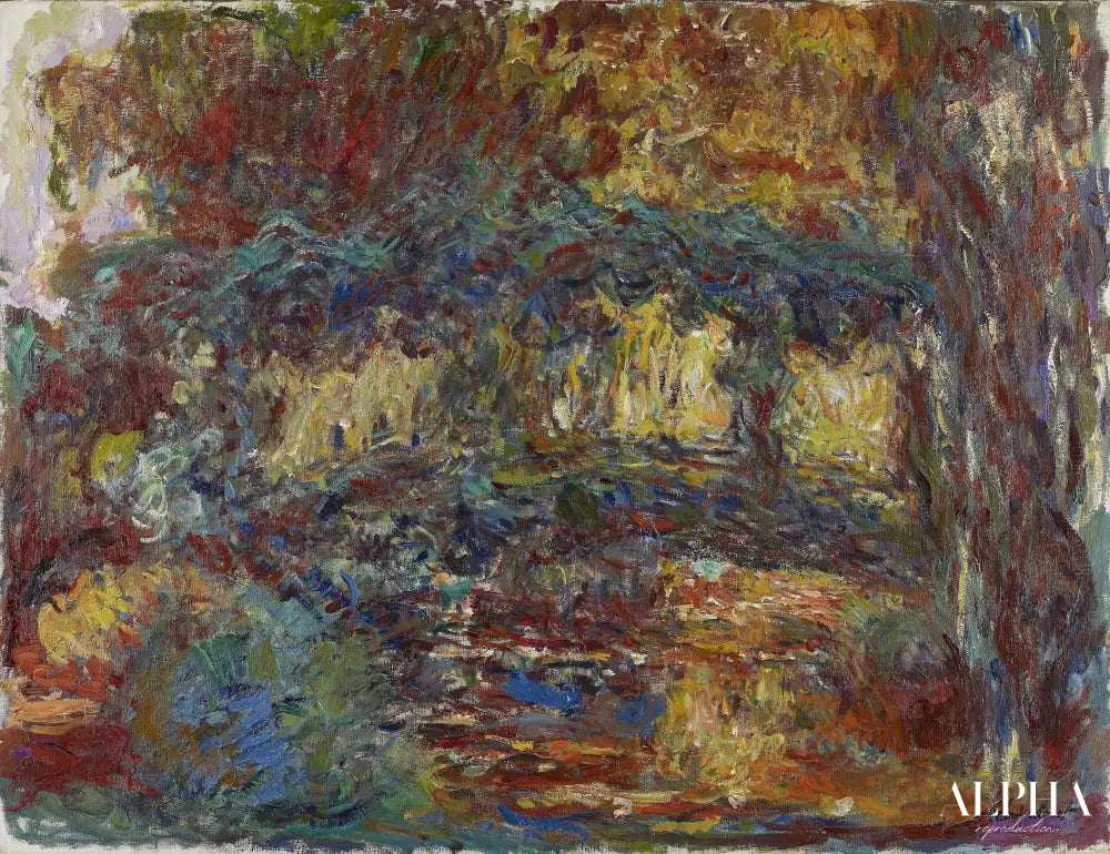 Nymphéas et Pont japonais de Claude Monet - Reproductions de tableaux et peintures haut de gamme