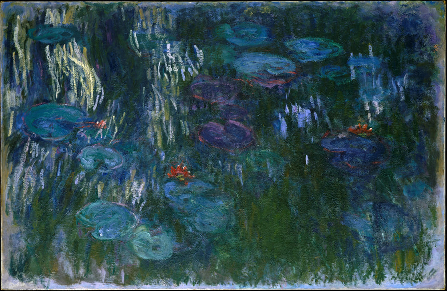 Waterlelies, wilgenreflecties - Claude Monet