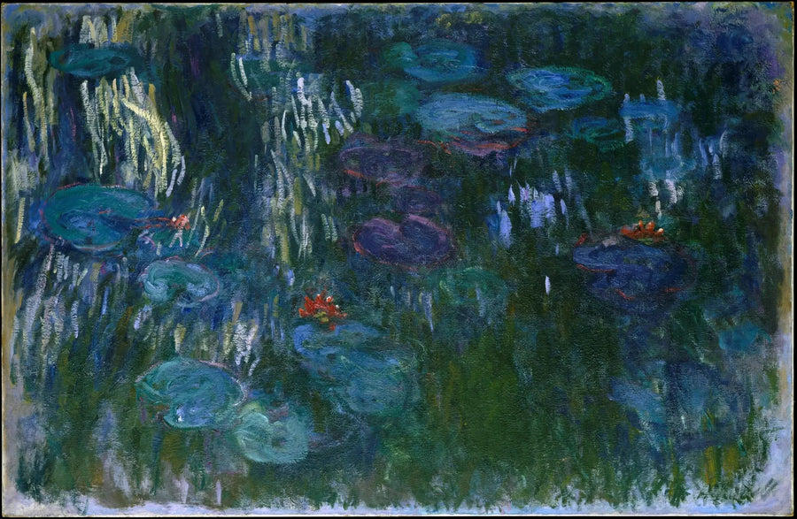 Waterlelies, wilgenreflecties - Claude Monet