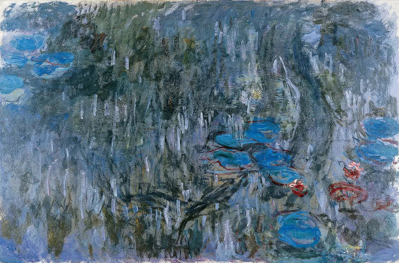 Waterlelies, wilgenreflecties - Claude Monet