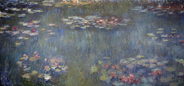 Het Waterleliesbekken, groene reflecties - Claude Monet