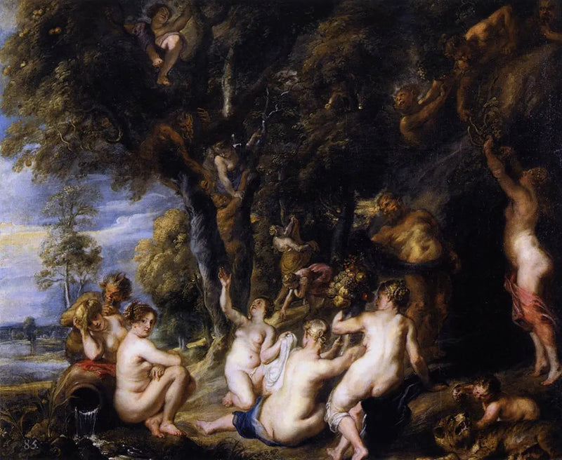Nimfen en Satyrs - Peter Paul Rubens