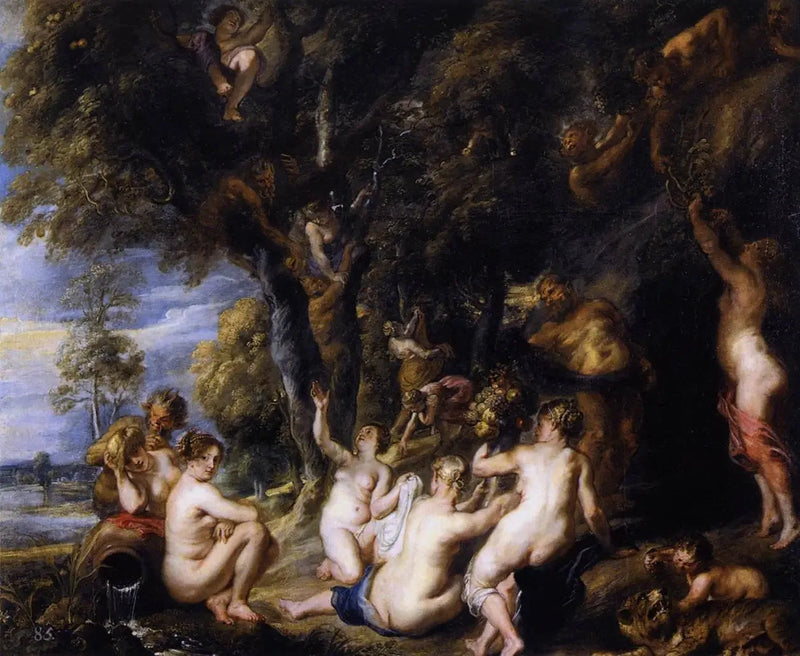 Nimfen en Satyrs - Peter Paul Rubens