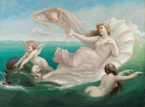 nymphes marines - Henri-Pierre Picou image 1 tableau peint à l’huile sur toile