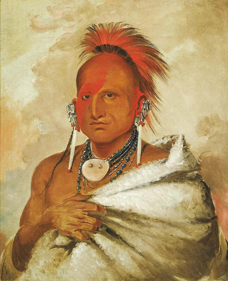 O-rón-gás-see, jager op beren, een beroemde krijger - George Catlin

Source:
O-rón-gás-see, chasseur d'ours, un guerrier célèbre - George Catlin