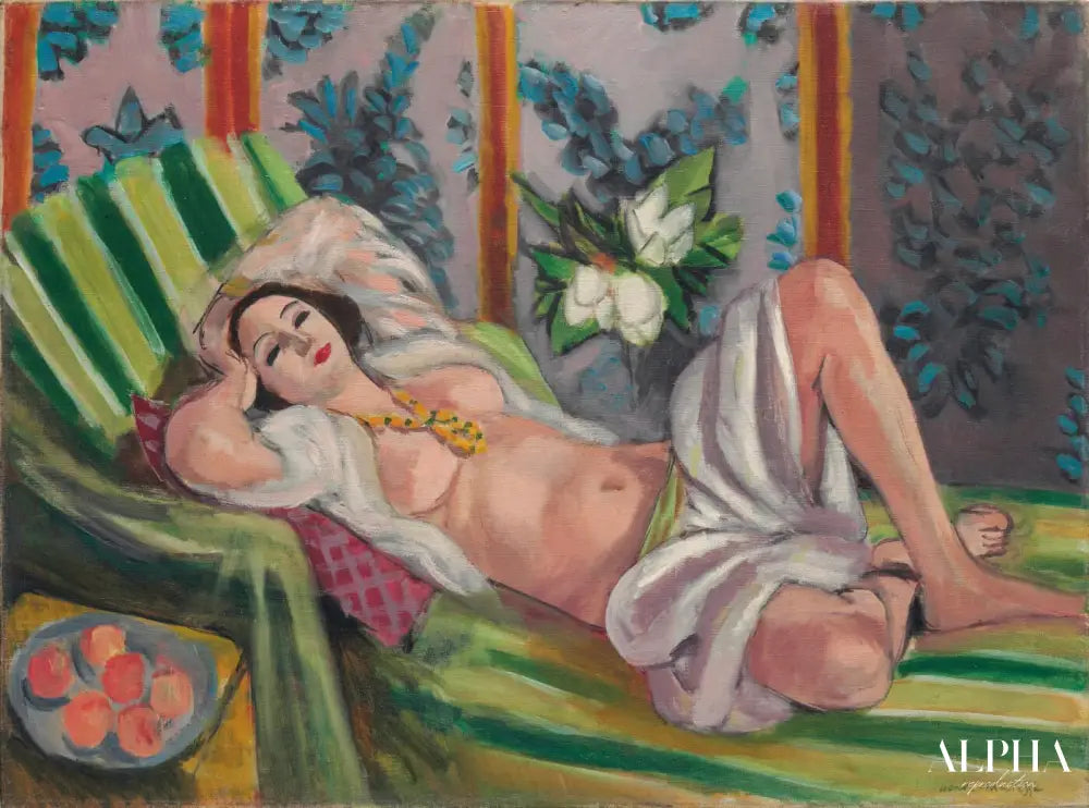 Odalisque avec magnolias - Matisse - Reproductions de tableaux et peintures haut de gamme