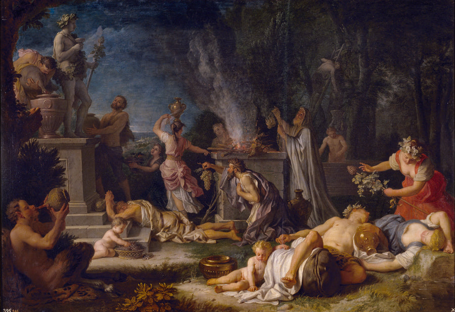 Offrande à Bacchus - Michel-Ange Houasse