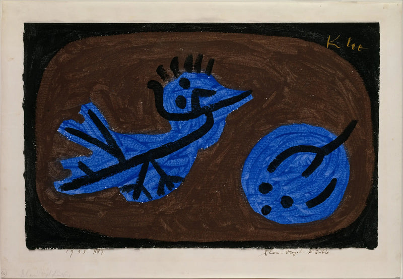 Blauwe vogel-pompoen - Paul Klee