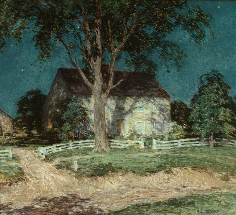 Oud Homestead Connecticut - Willard Metcalf