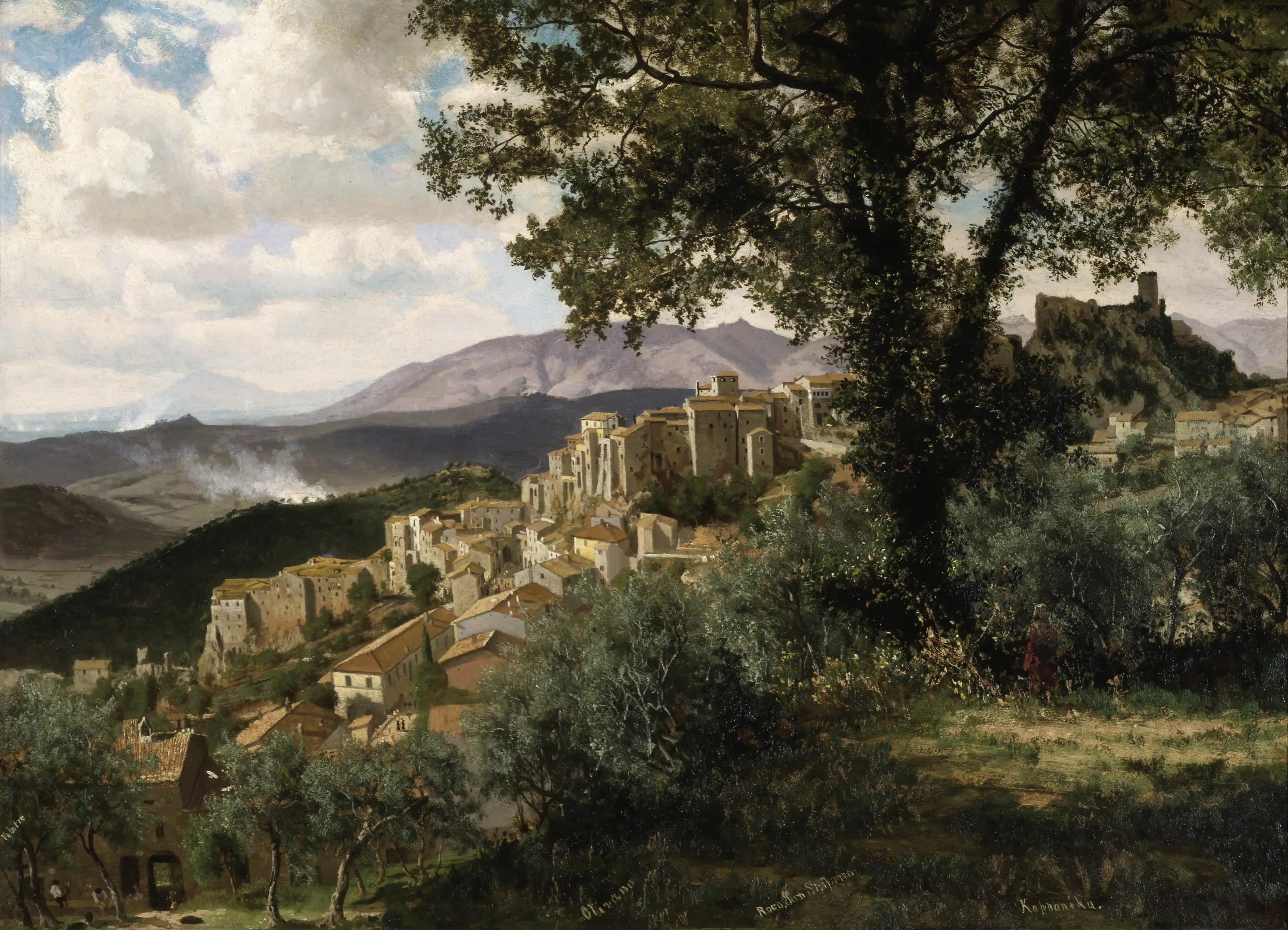 Olevano - Albert Bierstadt image 1 reproduction artisanale de tableau
