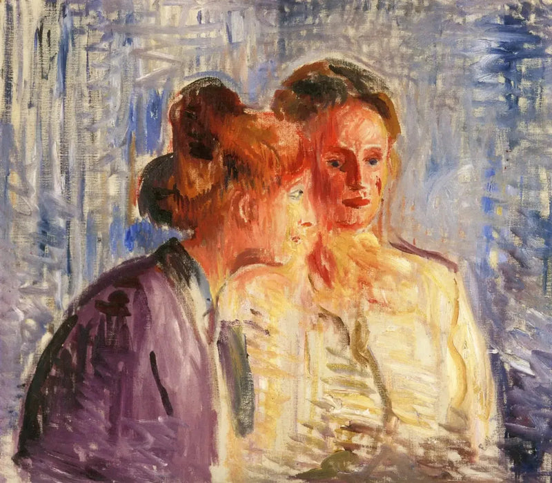 Olga en Rosa Meissner - Edvard Munch