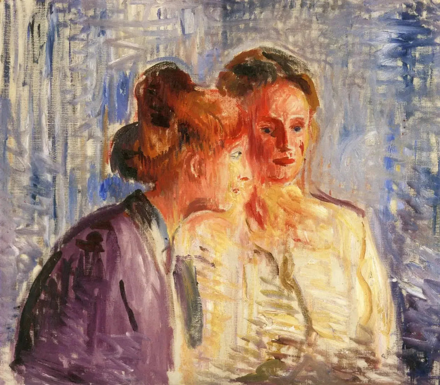 Olga en Rosa Meissner - Edvard Munch