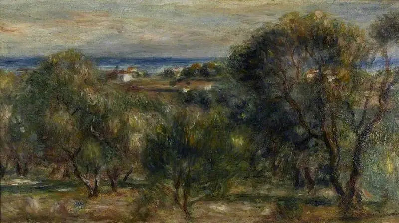Olijfbomen, Cagnes - Pierre-Auguste Renoir