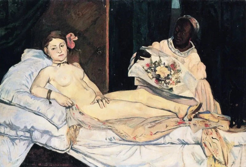 Olympia, kopie naar Manet - Paul Gauguin