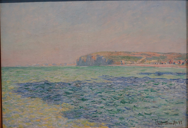 Schaduwen op zee, kliffen in Pourville W792 - Monet